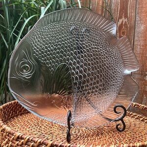 Vintage 15.5” Arocroc France Poisson Fish Platter